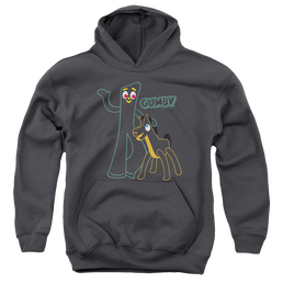 Gumby Outlines Youth Hoodie (Ages 8-12) Youth Hoodie (Ages 8-12) Gumby   