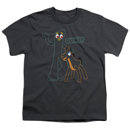 Gumby Outlines Youth T-Shirt (Ages 8-12) Youth T-Shirt (Ages 8-12) Gumby   