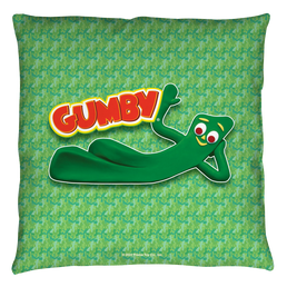 Gumby Chilling Throw Pillow Throw Pillows Gumby   