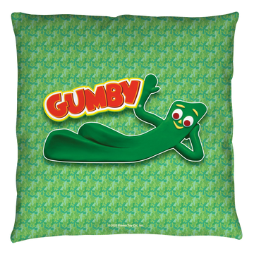 Gumby Chilling throw pillow