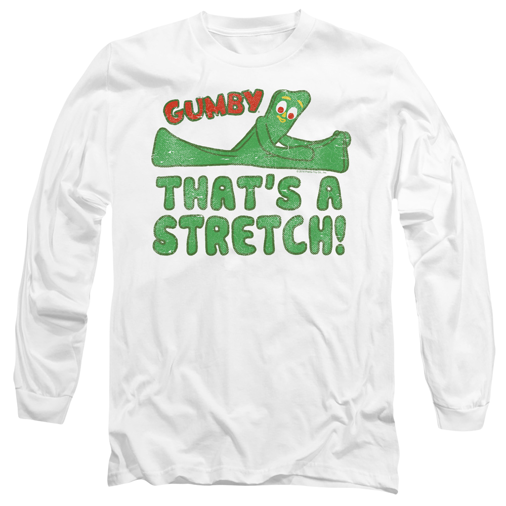 Gumby That's A Stretch Men's Long Sleeve T-Shirt Men's Long Sleeve T-Shirt Gumby   