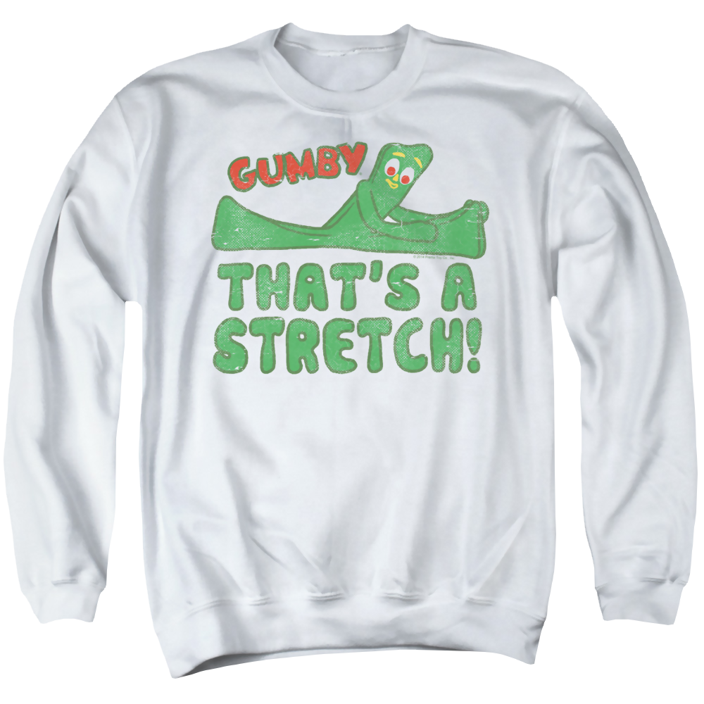 Gumby That-+??s A Stretch Men's Crewneck Sweatshirt Men's Crewneck Sweatshirt Gumby   