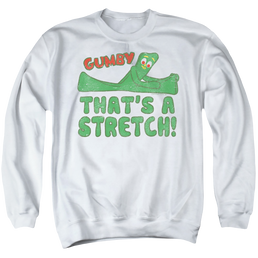 Gumby That-+??s A Stretch Men's Crewneck Sweatshirt Men's Crewneck Sweatshirt Gumby   