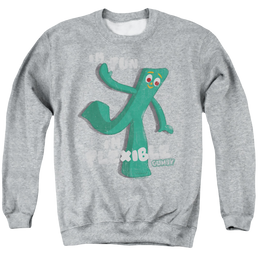 Gumby Flex Men's Crewneck Sweatshirt Men's Crewneck Sweatshirt Gumby   