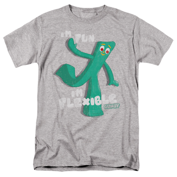 Athletic heather men's regular fit t-shirt with Gumby Flex graphic