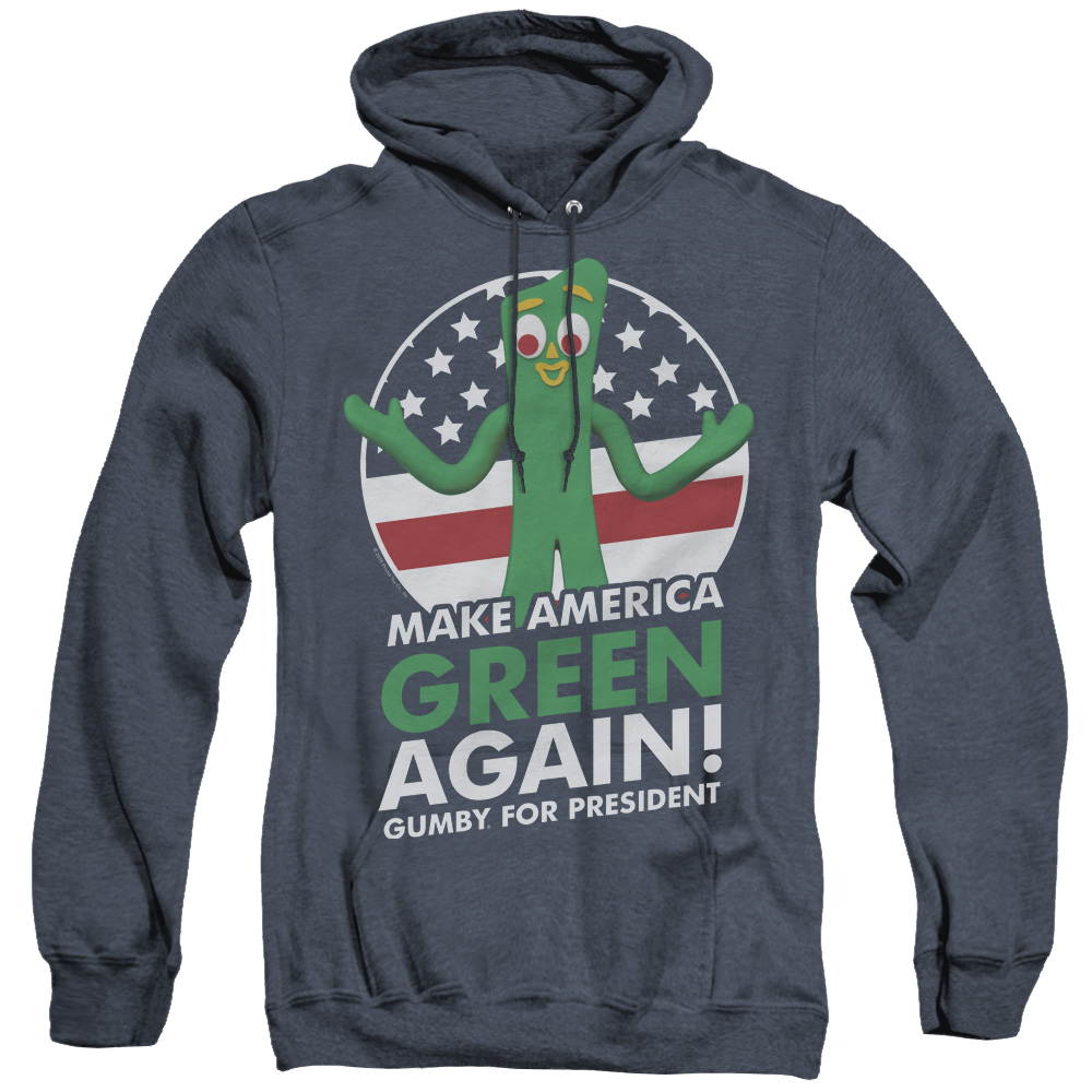 Gumby For President - Heather Pullover Hoodie Heather Pullover Hoodie Gumby   