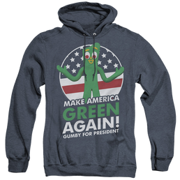 Gumby For President - Heather Pullover Hoodie Heather Pullover Hoodie Gumby   