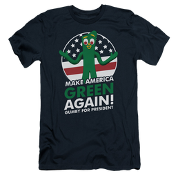 Gumby For President Men's Premium Slim Fit T-Shirt Men's Premium Slim Fit T-Shirt Gumby   