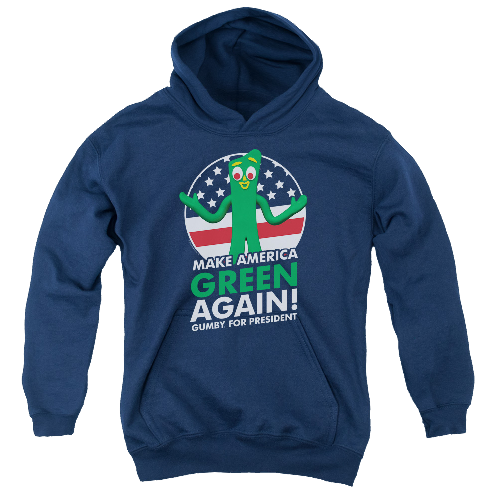 Gumby For President Youth Hoodie (Ages 8-12) Youth Hoodie (Ages 8-12) Gumby   