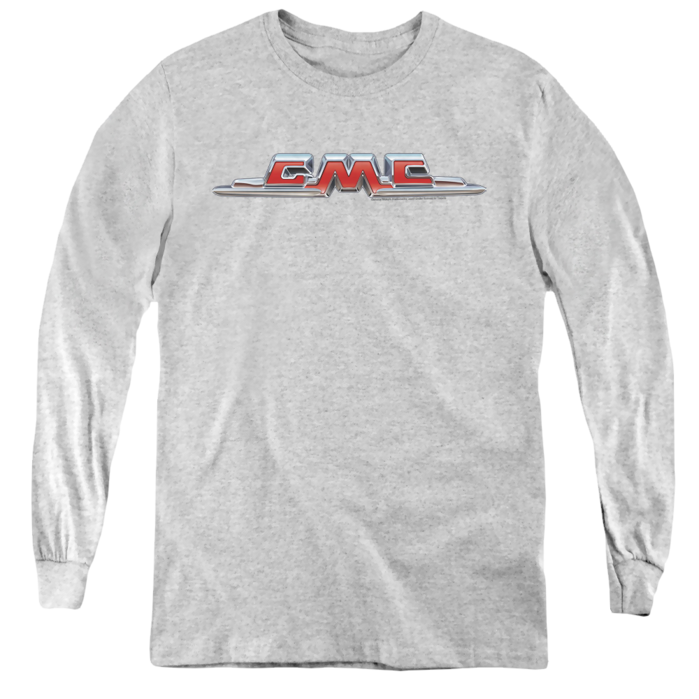 Gmc Chrome Logo - Youth Long Sleeve T-Shirt Youth Long Sleeve T-Shirt GMC   