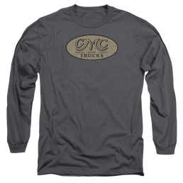 GMC Vintage Oval Logo - Men's Long Sleeve T-Shirt Men's Long Sleeve T-Shirt GMC   