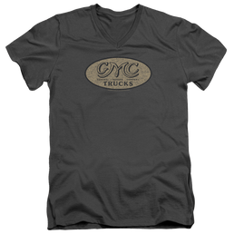 GMC Vintage Oval Logo - Men's V-Neck T-Shirt Men's V-Neck T-Shirt GMC   