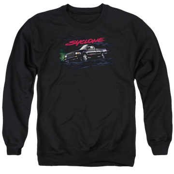 Black men's crewneck sweatshirt with GMC Syclone graphic