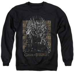 Game of Thrones Iron Throne - Men's Crewneck Sweatshirt Men's Crewneck Sweatshirt Game of Thrones   