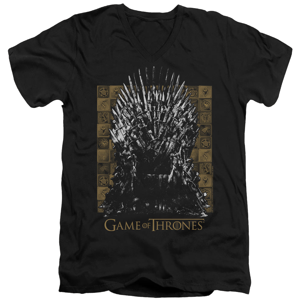 Game of Thrones Iron Throne - Men's V-Neck T-Shirt Men's V-Neck T-Shirt Game of Thrones   