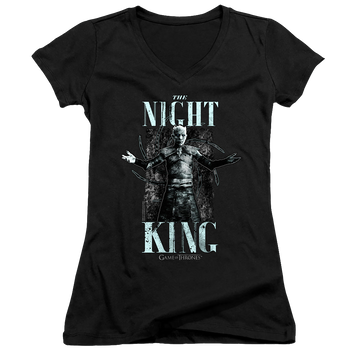 Game of Thrones The Night King - Juniors V-Neck T-Shirt Juniors V-Neck T-Shirt Game of Thrones   