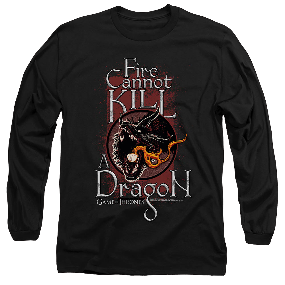 Game of Thrones Fire Cannot Kill A Dragon - Men's Long Sleeve T-Shirt Men's Long Sleeve T-Shirt Game of Thrones   