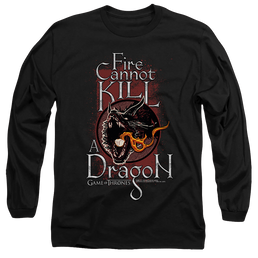 Game of Thrones Fire Cannot Kill A Dragon - Men's Long Sleeve T-Shirt Men's Long Sleeve T-Shirt Game of Thrones   