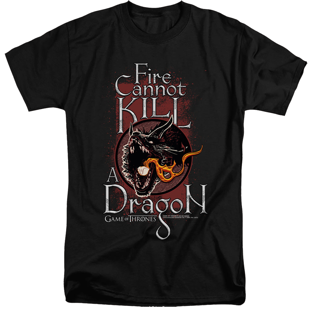 Game of Thrones Fire Cannot Kill A Dragon - Men's Tall Fit T-Shirt Men's Tall Fit T-Shirt Game of Thrones   