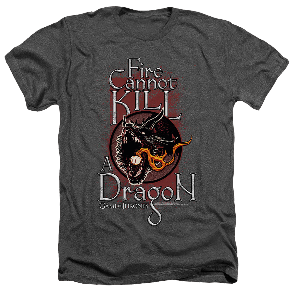 Game of Thrones Fire Cannot Kill A Dragon - Men's Heather T-Shirt Men's Heather T-Shirt Game of Thrones   