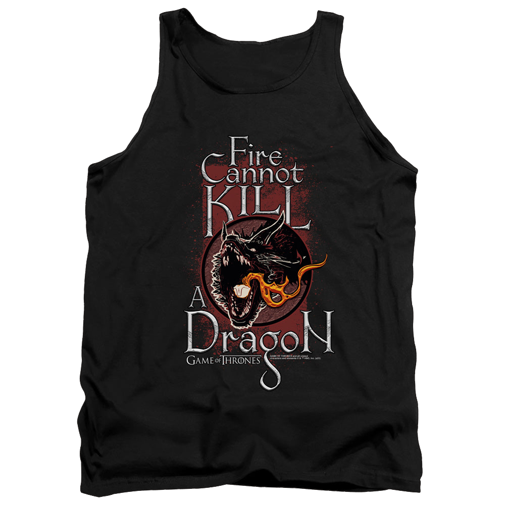 Game of Thrones Fire Cannot Kill A Dragon - Men's Tank Top Men's Tank Game of Thrones   