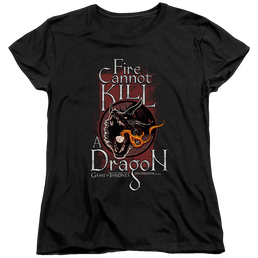 Game of Thrones Fire Cannot Kill A Dragon - Women's T-Shirt Women's T-Shirt Game of Thrones   