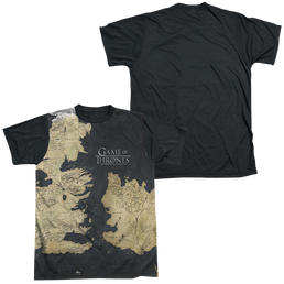 Game of Thrones Westeros Map - Men's Black Back T-Shirt Men's Black Back T-Shirt Game of Thrones   