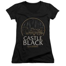 Game of Thrones Castle Black - Juniors V-Neck T-Shirt Juniors V-Neck T-Shirt Game of Thrones   