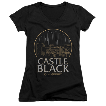Game of Thrones Castle Black - Juniors V-Neck T-Shirt Juniors V-Neck T-Shirt Game of Thrones   