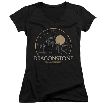 Game of Thrones Dragonstone - Juniors V-Neck T-Shirt Juniors V-Neck T-Shirt Game of Thrones   