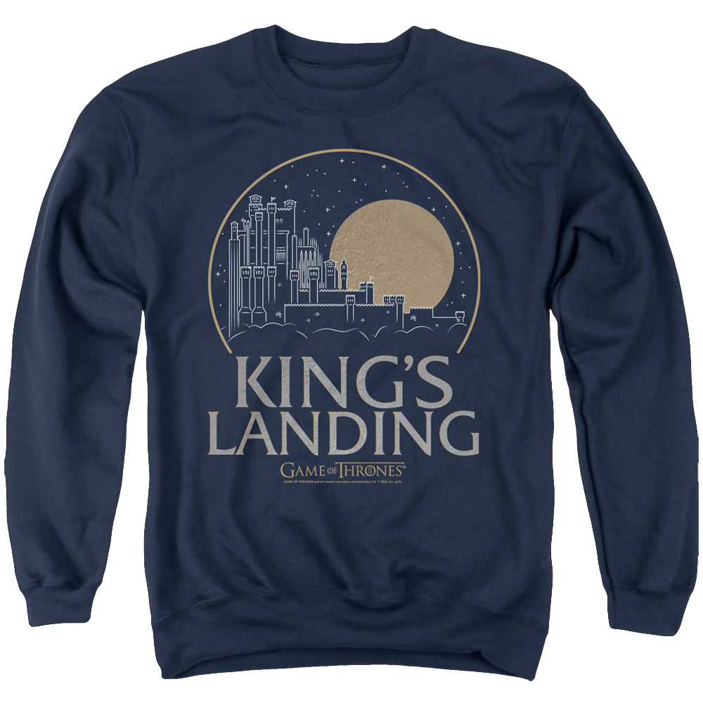 Game of Thrones Kings Landing - Men's Crewneck Sweatshirt Men's Crewneck Sweatshirt Game of Thrones   