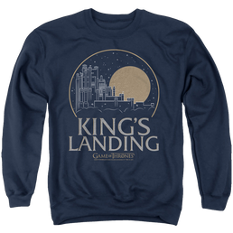 Game of Thrones Kings Landing - Men's Crewneck Sweatshirt Men's Crewneck Sweatshirt Game of Thrones   