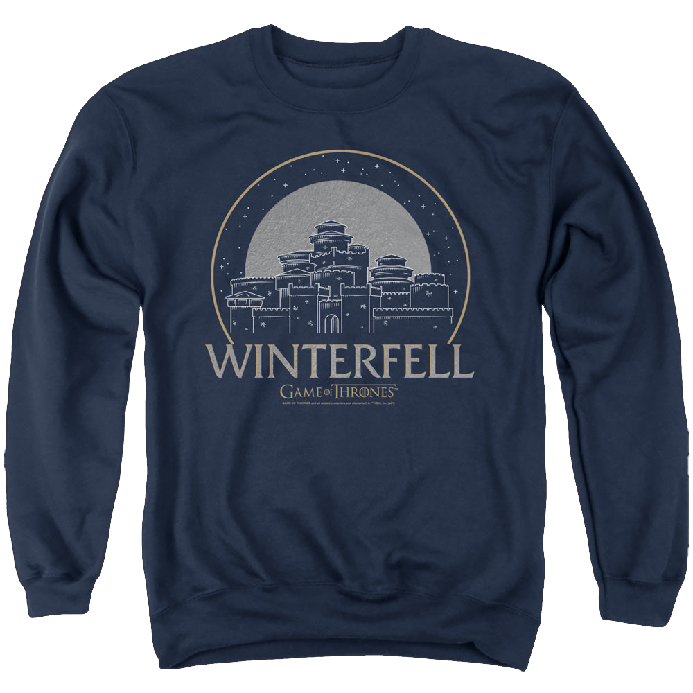 Game of Thrones Winterfell - Men's Crewneck Sweatshirt Men's Crewneck Sweatshirt Game of Thrones   
