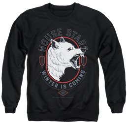 Game of Thrones House Stark Winter Is Coming - Men's Crewneck Sweatshirt Men's Crewneck Sweatshirt Game of Thrones   
