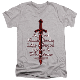Game of Thrones The Mind Needs Books - Men's V-Neck T-Shirt Men's V-Neck T-Shirt Game of Thrones   