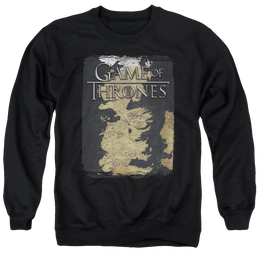 Game of Thrones Series Map - Men's Crewneck Sweatshirt Men's Crewneck Sweatshirt Game of Thrones   