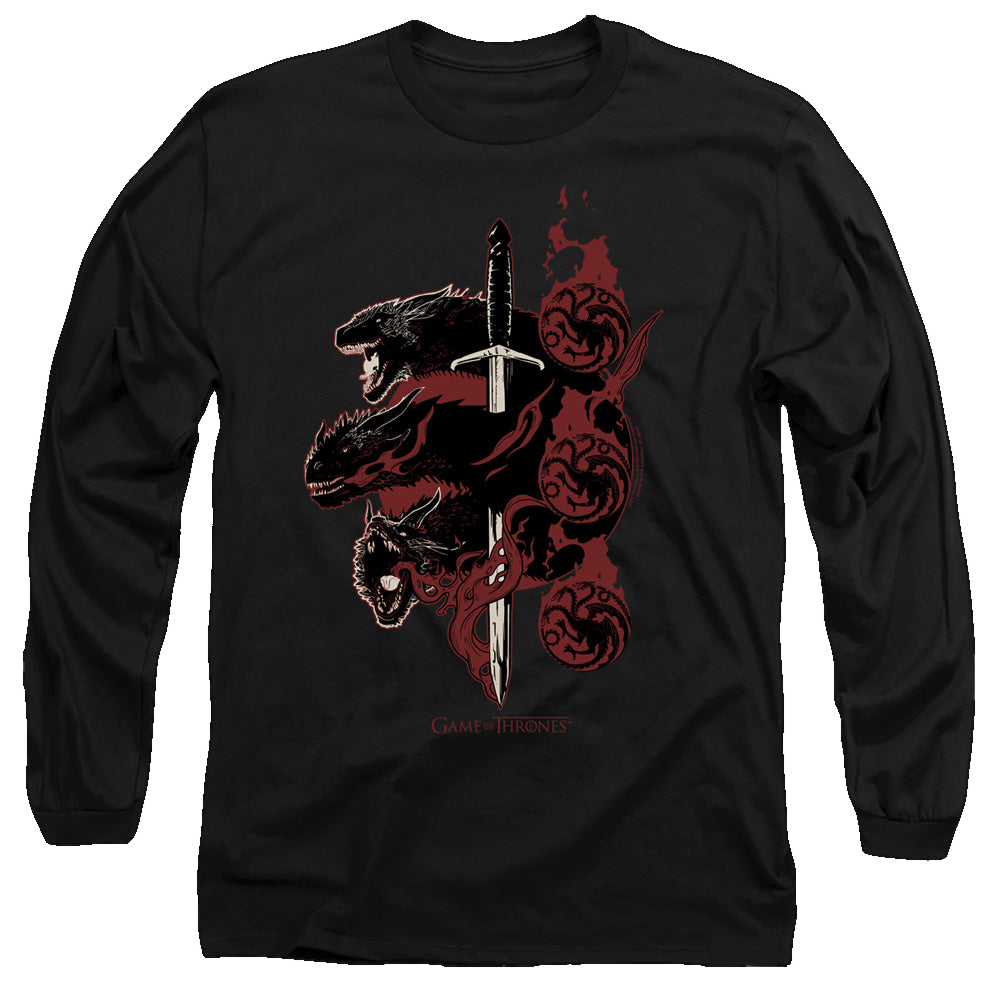 Game of Thrones Targaryen Dragons - Men's Long Sleeve T-Shirt Men's Long Sleeve T-Shirt Game of Thrones   