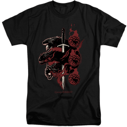 Game of Thrones Targaryen Dragons - Men's Tall Fit T-Shirt Men's Tall Fit T-Shirt Game of Thrones   