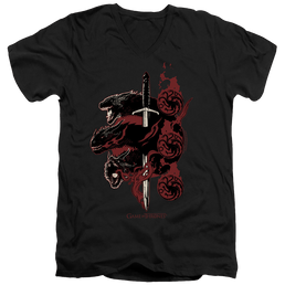 Game of Thrones Targaryen Dragons - Men's V-Neck T-Shirt Men's V-Neck T-Shirt Game of Thrones   