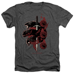 Game of Thrones Targaryen Dragons - Men's Heather T-Shirt Men's Heather T-Shirt Game of Thrones   