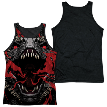 Game of Thrones Dragons men's black back tank