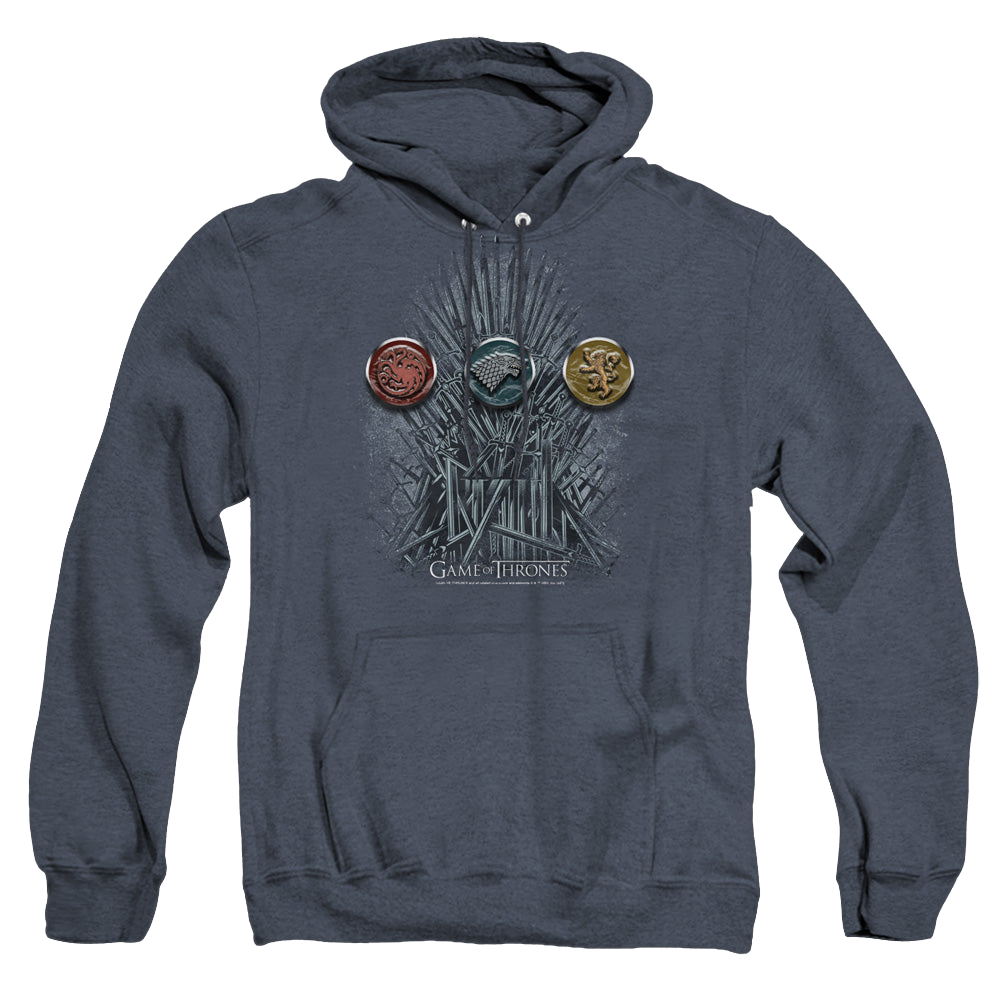 Game of Thrones For The Throne Sigils - Heather Pullover Hoodie Heather Pullover Hoodie Game of Thrones   
