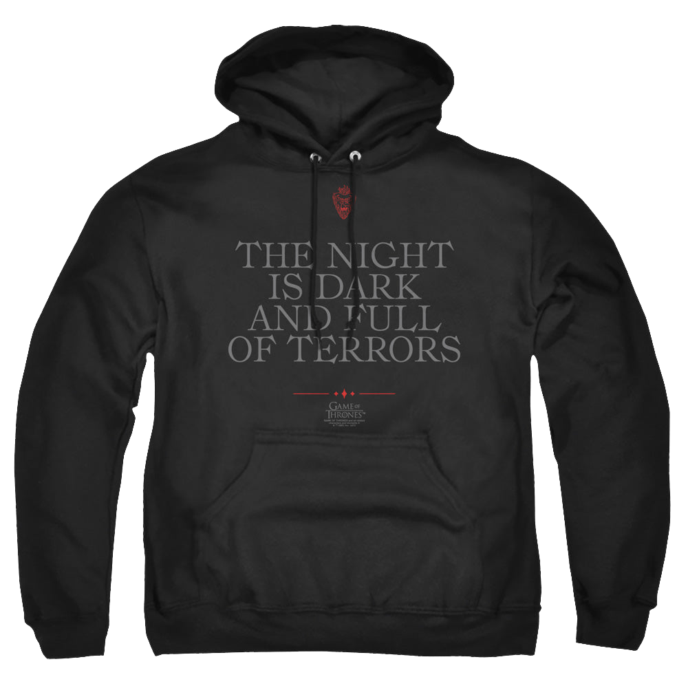 Game of Thrones Night Is Dark - Pullover Hoodie Pullover Hoodie Game of Thrones   