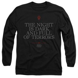 Game of Thrones Night Is Dark - Men's Long Sleeve T-Shirt Men's Long Sleeve T-Shirt Game of Thrones   