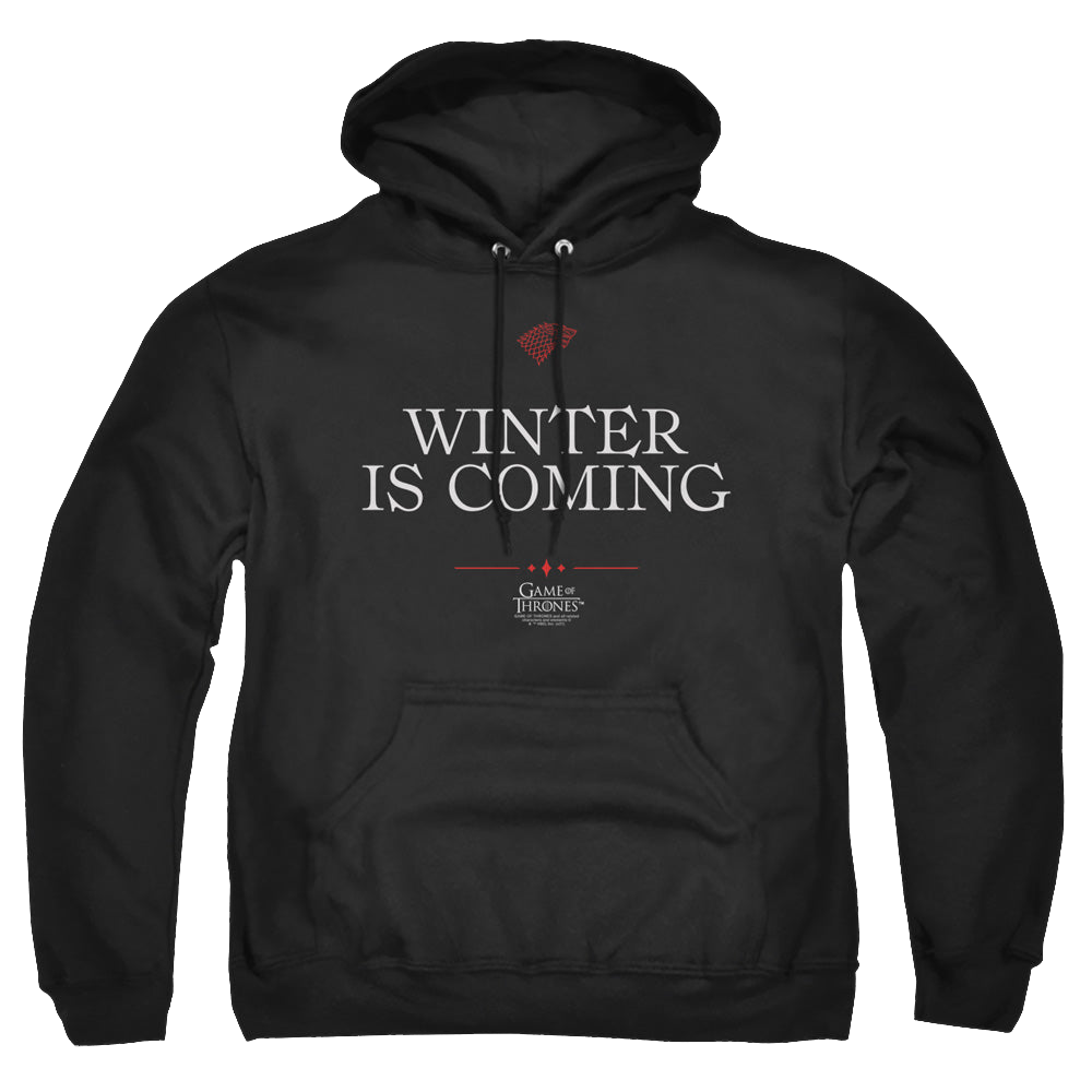 Game of Thrones Winter Is Coming Text - Pullover Hoodie Pullover Hoodie Game of Thrones   