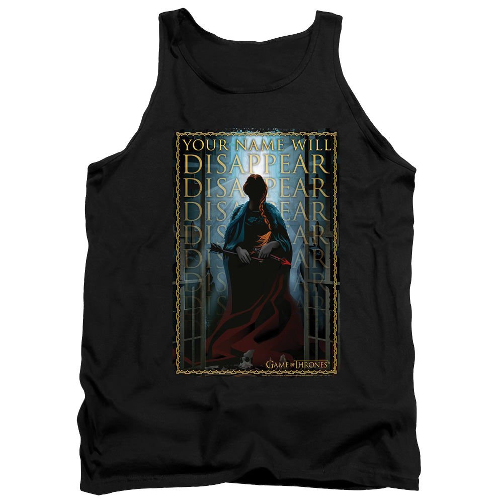 Game of Thrones Your Name Will Disappear - Men's Tank Top Men's Tank Game of Thrones   