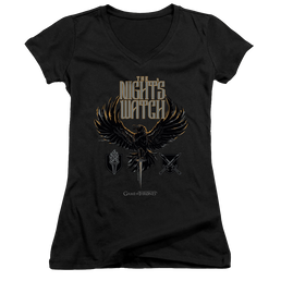 Game of Thrones The Nights Watch - Juniors V-Neck T-Shirt Juniors V-Neck T-Shirt Game of Thrones   
