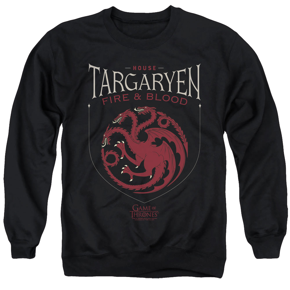 Game of Thrones House Targaryen Sigil - Men's Crewneck Sweatshirt Men's Crewneck Sweatshirt Game of Thrones   