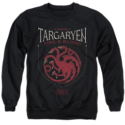 Game of Thrones House Targaryen Sigil - Men's Crewneck Sweatshirt Men's Crewneck Sweatshirt Game of Thrones   
