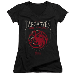 Game of Thrones House Targaryen Sigil - Juniors V-Neck T-Shirt Juniors V-Neck T-Shirt Game of Thrones   